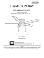 Hampton Bay YG216-MWH YG216-NI (19 pages) Ceiling Fan Operating Manual