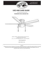 Hampton Bay YG216C-NI (18 pages) Ceiling Fan Operating Manual