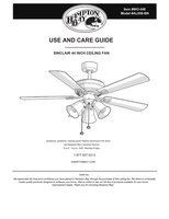 Hampton Bay AL958-BN (18 pages) Ceiling Fan Operating Manual