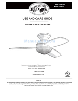 Hampton Bay 14412 (19 pages) Ceiling Fan Operating Manual