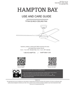 Hampton Bay 52401 52402 52409 52-TITN (32 pages) Ceiling Fan Operating Manual