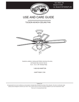 Hampton Bay 51548 EF200S(P)-48 (30 pages) Ceiling Fan Operating Manual