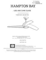 Hampton Bay AK309-MBK (19 pages) Ceiling Fan Operating Manual