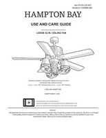 Hampton Bay YG098B-NM (22 pages) Ceiling Fan Operating Manual