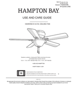 Hampton Bay YG204D-BN YG204D-ORB (15 pages) Ceiling Fan Operating Manual