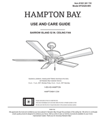 Hampton Bay YG529-WH (21 pages) Ceiling Fan Operating Manual