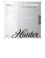 Hunter 20179 (16 pages) Ceiling Fan Operating Manual