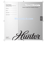 Hunter 22390 (17 pages) Ceiling Fan Operating Manual