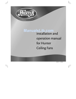 Hunter 42027-01 (16 pages) Ceiling Fan Operating Manual