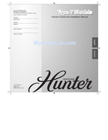 Hunter 21317 (16 pages) Ceiling Fan Operating Manual