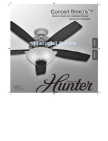 Hunter Concert Breeze 45049-01 (20 pages) Ceiling Fan Operating Manual