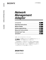 Sony BKM-FW31 (100 pages) TV Operating Manual