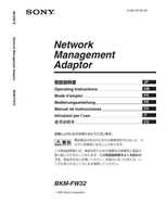 Sony BKM-FW32 (100 pages) TV Operating Manual