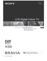 Sony KDL-20G2000 KDL-15G2000 (36 pages) TV Operating Manual