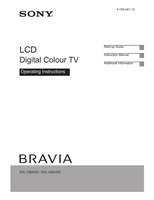 Sony KDL-19BX200 KDL-22BX200 (36 pages) TV Operating Manual