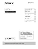 Sony KDL-60EX645 55EX645 50EX645 46EX645 46EX641 40EX645 (131 pages) TV Operating Manual