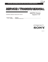 Sony Bravia AZ3TK Chassis KDL-32BX359  Training (42 pages) TV Service Manual