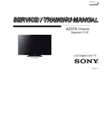 Sony Bravia AZ3TK Chassis KDL-32BX359  Training (42 pages) TV Service Manual