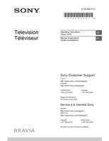 Sony KD-50X690E (104 pages) TV Operating Manual