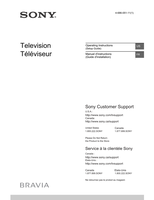 Sony KD-55X720E 49X720E 43X720E (104 pages) TV Operating Manual