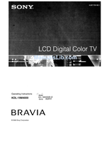 Sony KDL-19M4000 (50 pages) TV Operating Manual