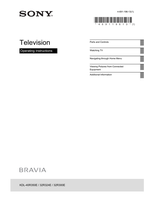 Sony KDL-40R350E 32R324E 32R300E (32 pages) TV Operating Manual