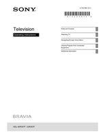 Sony KDL-40R357F 32R307F (32 pages) TV Operating Manual