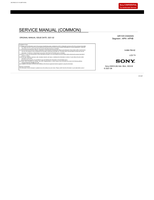 Sony FW-32BU30J (121 pages) TV Service Manual