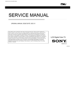 Sony 9-888-912-U1 (115 pages) TV Service Manual