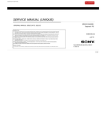 Sony 9-888-900-A2 (95 pages) TV Service Manual