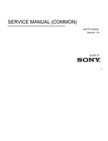 Sony KD-55A8F (92 pages) TV Service Manual