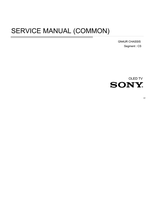 Sony KD-55A9F (124 pages) TV Service Manual