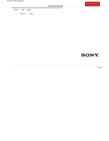 Sony KD-55A9G (97 pages) TV Service Manual