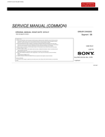 Sony KD-55X95 G Series (182 pages) TV Service Manual