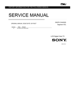 Sony KD-60X690E (72 pages) TV Service Manual