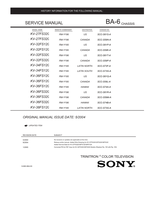 Sony KV-27FS320 KV-27FS320 KV-32FS120 KV-32FS120 KV-32FS320 KV-32FS320 KV-34FS120 (133 pages) TV Service Manual