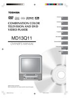 Toshiba DCSB1 MD13Q11 TV/DVD Combo Operating Manual