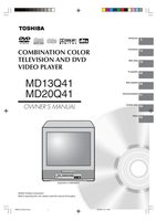 Toshiba DCSB1 MD13Q41 MD20Q41 TV/DVD Combo Operating Manual