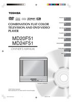 Toshiba DCSB1 MD20F51 MD24F51 TV/DVD Combo Operating Manual