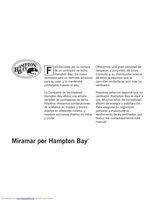 Hampton Bay HAMPTONBAYMIRAMAR60INCEILINGFANOM Ceiling Fan Operating Manual