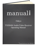 Onkyo TXDS484 Audio/Video Receiver Operating Manual