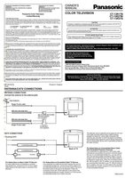 Panasonic CT13R16 CT13R17 CT13R27 TV Operating Manual