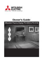 Mitsubishi PD5050 PD6150 TV Operating Manual