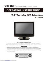 Viore PLC10V49 TV Operating Manual