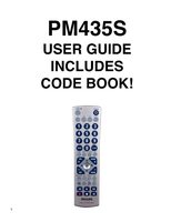 Philips PM435S & CodesOM Universal Remote Control Operating Manual