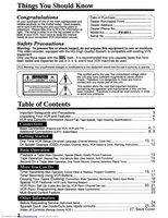 Panasonic PV4611 VCR Operating Manual