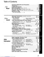 Panasonic PV9660 VCR Operating Manual