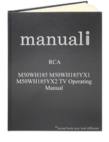 RCA M50WH185 M50WH185YX1 M50WH185YX2 TV Operating Manual