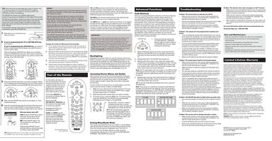 RCA RCR312W RCR311BN RCR311BIN RCR311SN RCR311STN Programming Instructions Operating Manual