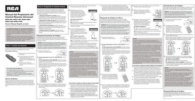 RCA RCR312W RCR311BN RCR311BIN RCR311SN RCR311STN Programming Instructions Operating Manual